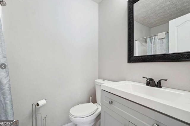 20 Pine Canyon Dr SW Unit 26, Atlanta, GA 30331 - bathroom with vanity, a textured ceiling, and a shower with curtain