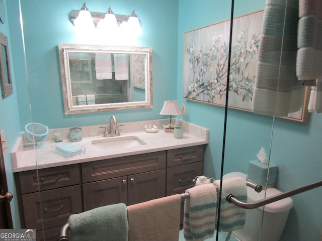 bathroom featuring vanity