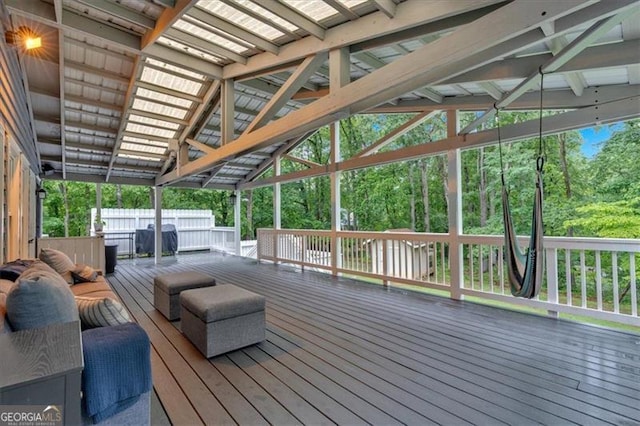 view of wooden terrace