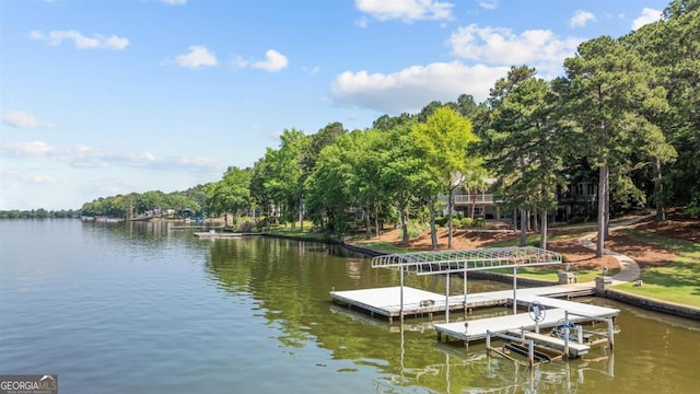 1221 Cosby Cir, Greensboro, GA 30642 - dock area with a water view