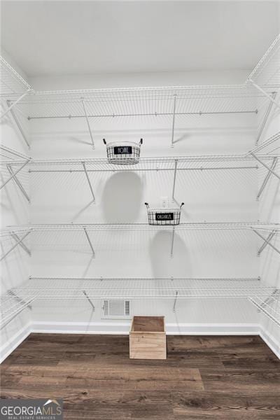 529 Greystone Trl, Marietta, GA 30068 - spacious closet with dark wood finished floors