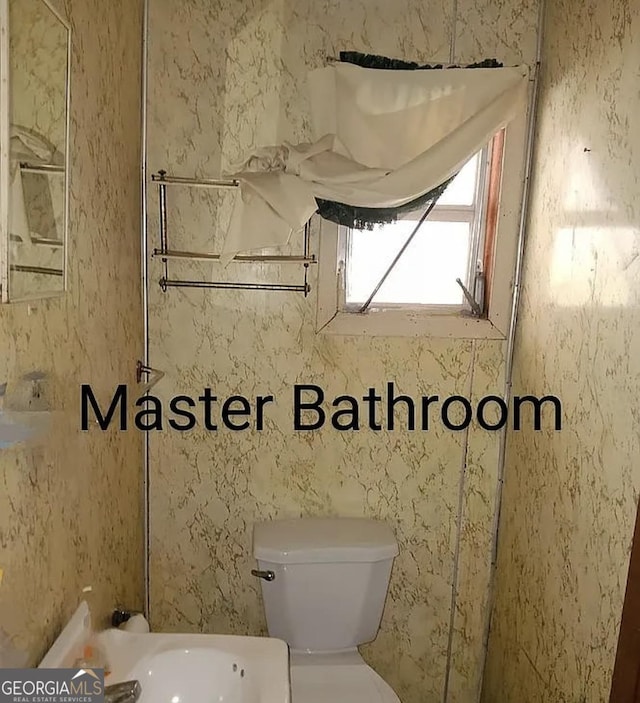 bathroom with toilet