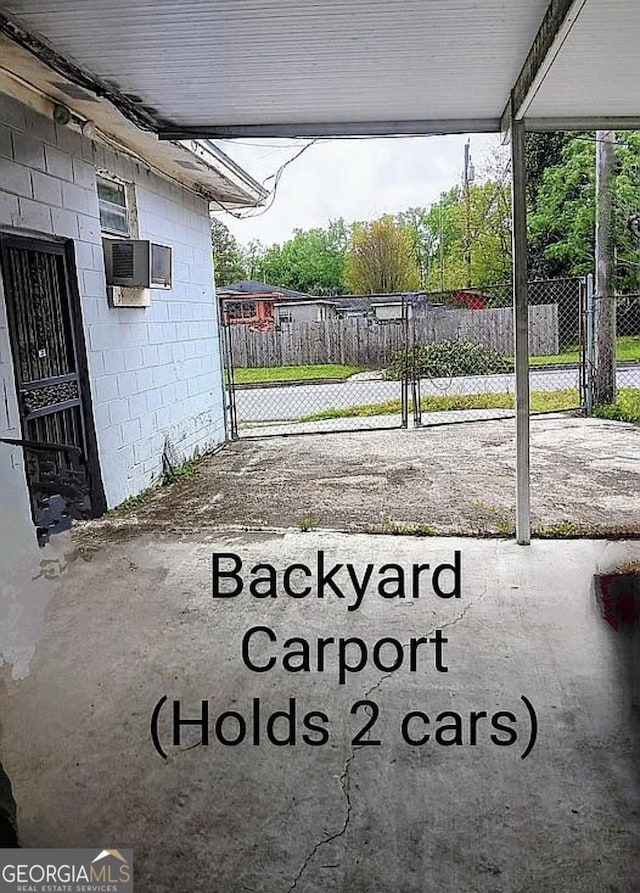 view of patio / terrace with fence