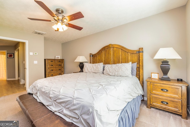 10 Queens Ct, Sharpsburg, GA 30277 - bedroom featuring light colored carpet and ceiling fan