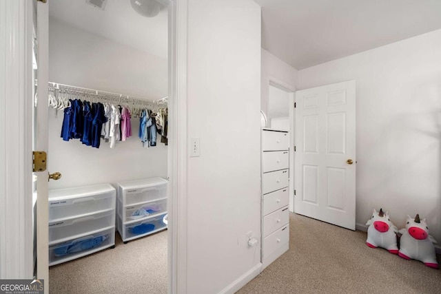 view of closet