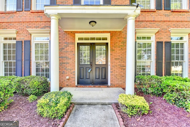 2049 Mclain Rd NW, Acworth, GA 30101 - doorway to property featuring brick siding