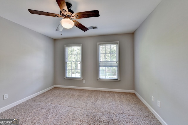 2049 Mclain Rd NW, Acworth, GA 30101 - carpeted empty room with baseboards and a ceiling fan