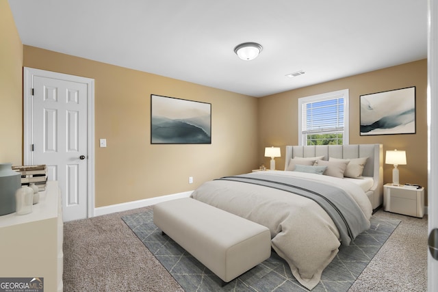 114 Brookstone Dr, Carrollton, GA 30116 - bedroom featuring dark colored carpet and baseboards