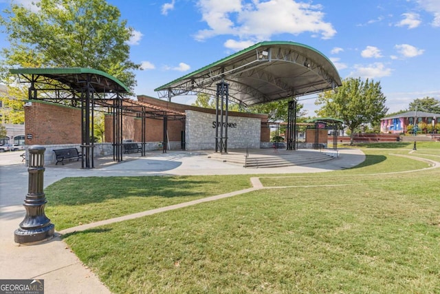 527 Main St, Suwanee, GA 30024 - view of home's community featuring a lawn