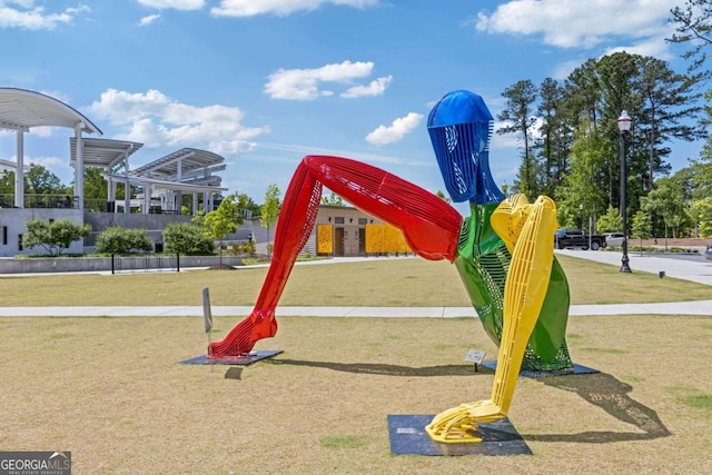 527 Main St, Suwanee, GA 30024 - view of playground featuring a lawn