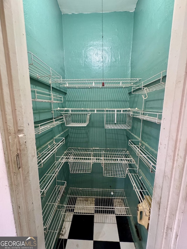 view of storage area