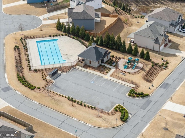 7995 Brewton Creek Dr, Cumming, GA 30028 - aerial view of a pool area