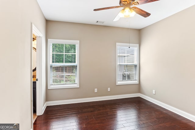 59 Grand Georgian Ct NE, Cartersville, GA 30121 - empty room with hardwood / wood-style floors and a ceiling fan