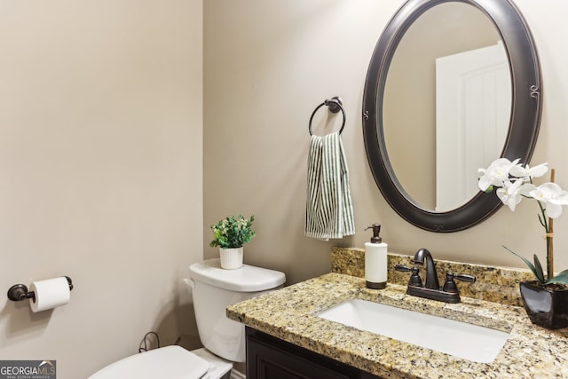 59 Grand Georgian Ct NE, Cartersville, GA 30121 - half bathroom featuring vanity and toilet