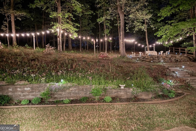 59 Grand Georgian Ct NE, Cartersville, GA 30121 - view of yard at twilight