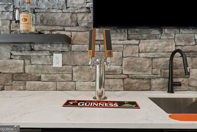 detailed view of a sink