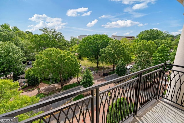 view of balcony