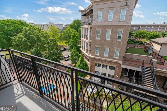 view of balcony