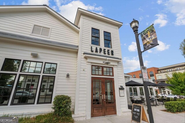 58 Canton St Unit 404, Alpharetta, GA 30009 - rear view of house featuring french doors