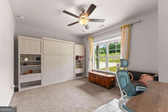 3616 Castoff Ct, Gainesville, GA 30506 - carpeted office space with a ceiling fan and baseboards