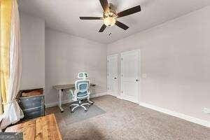 3616 Castoff Ct, Gainesville, GA 30506 - office space featuring baseboards and ceiling fan