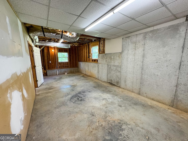 view of basement