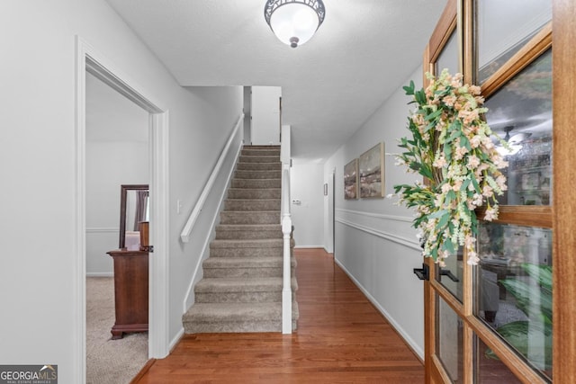 1870 Shoreline Trce, Grayson, GA 30017 - stairway with wood finished floors and baseboards