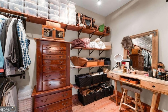view of storage room