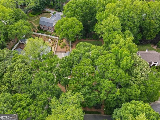 aerial view of property's location