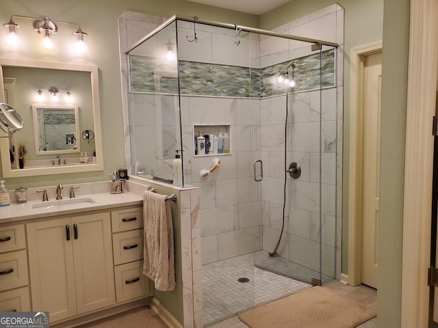 106 Hamway Ln, Winder, GA 30680 - bathroom with a shower stall and vanity