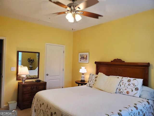 106 Hamway Ln, Winder, GA 30680 - bedroom with ceiling fan