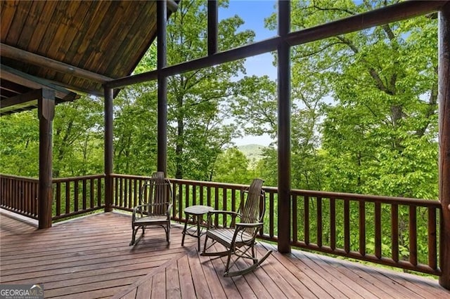 512 Picklesimer Mtn Rd, Morganton, GA 30560 - view of deck