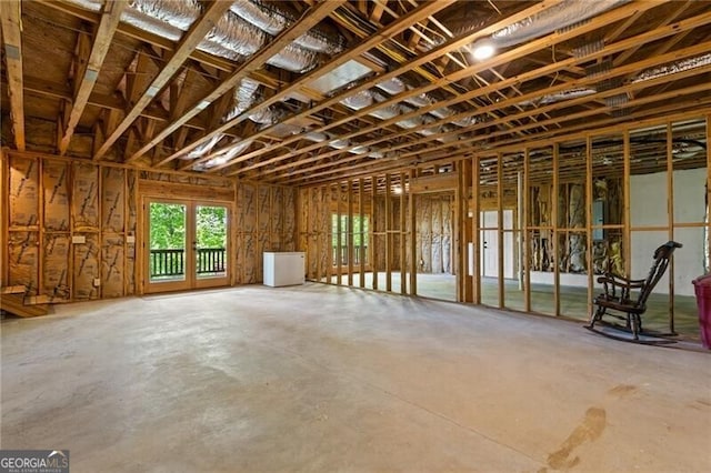 512 Picklesimer Mtn Rd, Morganton, GA 30560 - misc room with unfinished concrete floors