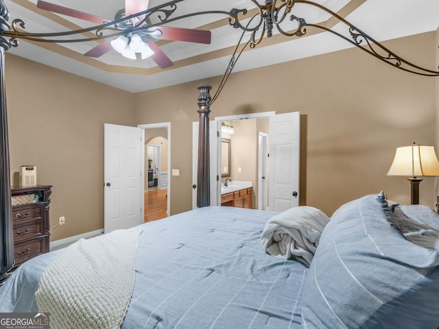 361 Brackin Trce, Grayson, GA 30017 - bedroom with arched walkways and baseboards