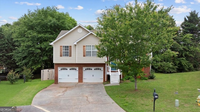 10 Piedmont Ln, Cartersville, GA 30120 - view of front of house with concrete driveway, brick siding, a garage, and stairs