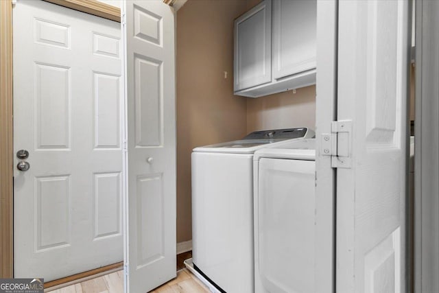 10 Piedmont Ln, Cartersville, GA 30120 - laundry area with cabinet space and washing machine and clothes dryer