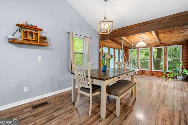 115 S Meadowcliff Cir, Carrollton, GA 30116 - dining room with a chandelier and wood finished floors