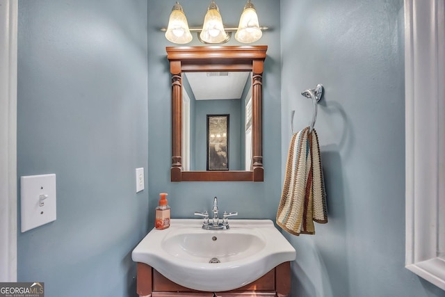 bathroom with vanity