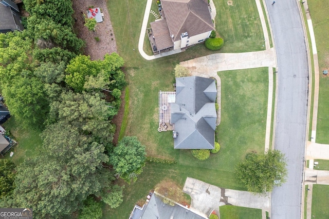 aerial view of property's location