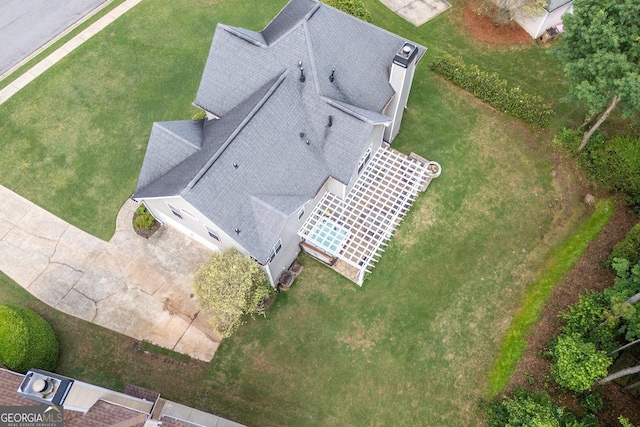 view from above of property