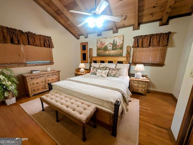 350 Left Turn Unit 15, Blue Ridge, GA 30513 - bedroom with wood finished floors, wooden ceiling, and baseboards