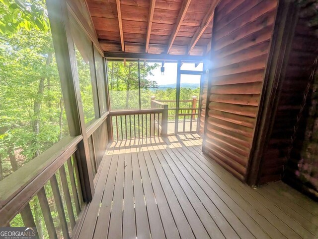 350 Left Turn Unit 15, Blue Ridge, GA 30513 - view of deck