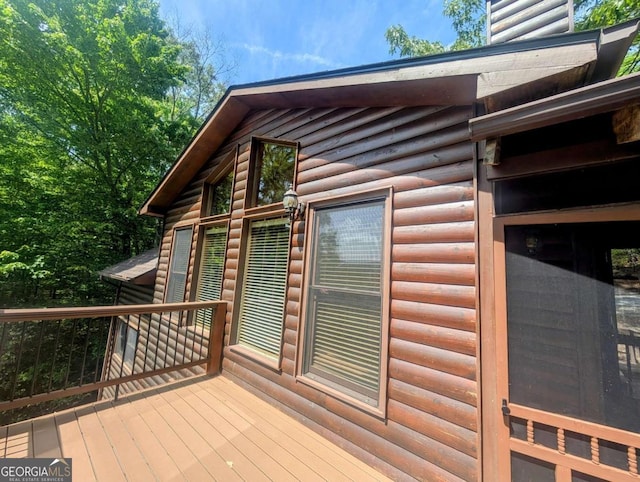 350 Left Turn Unit 15, Blue Ridge, GA 30513 - view of wooden deck