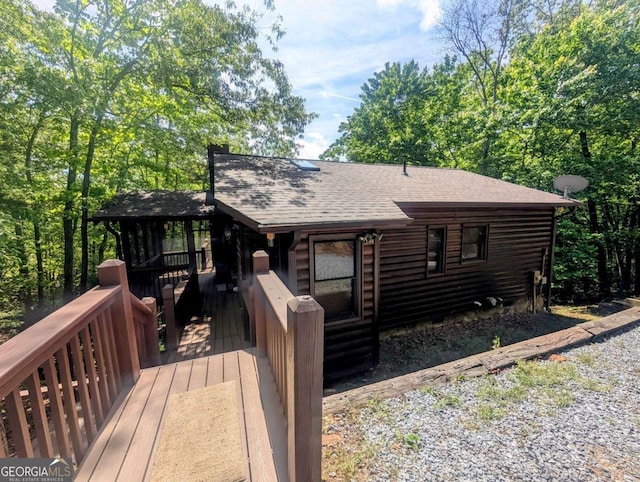 350 Left Turn Unit 15, Blue Ridge, GA 30513 - view of deck
