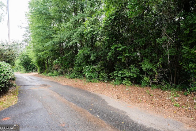 view of asphalt road