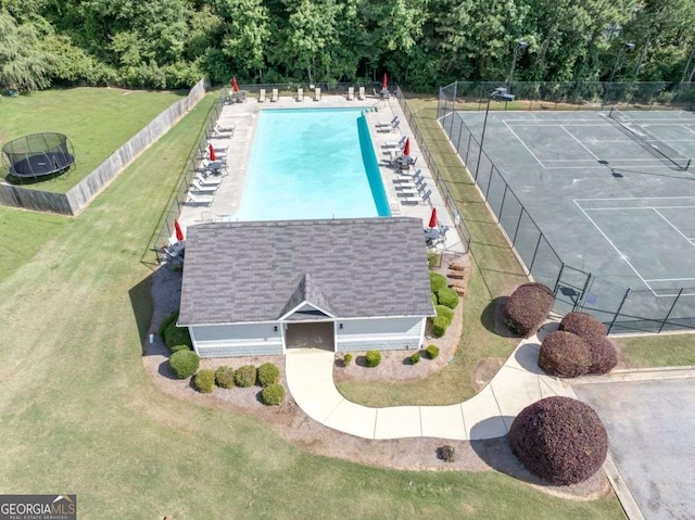 139 Coldwater Ln, Griffin, GA 30224 - drone / aerial view of a pool