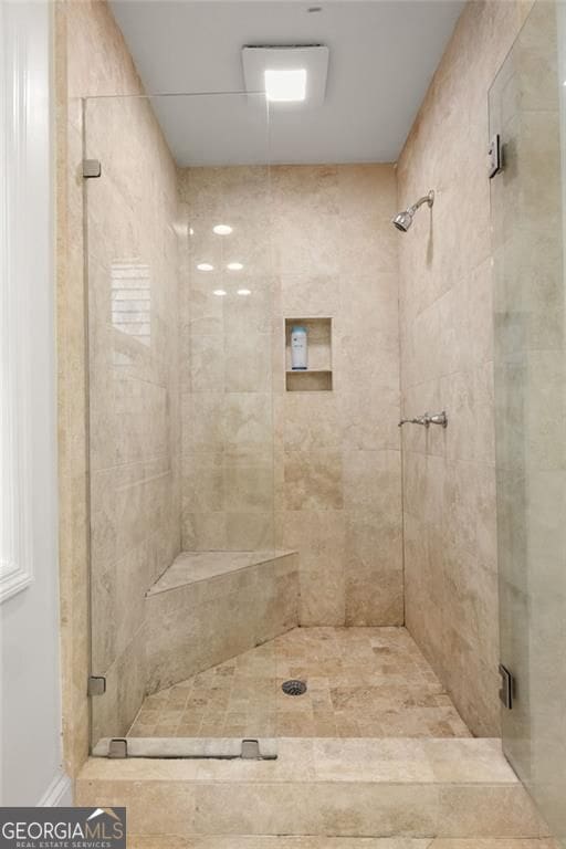 1260 Heards Ferry Rd, Sandy Springs, GA 30328 - bathroom featuring a shower stall
