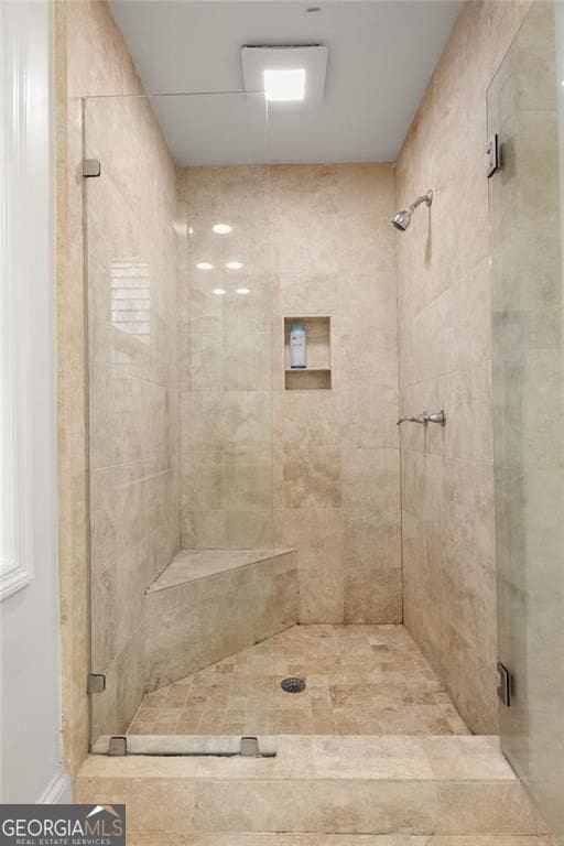 1260 Heards Ferry Rd, Sandy Springs, GA 30328 - bathroom featuring a shower stall
