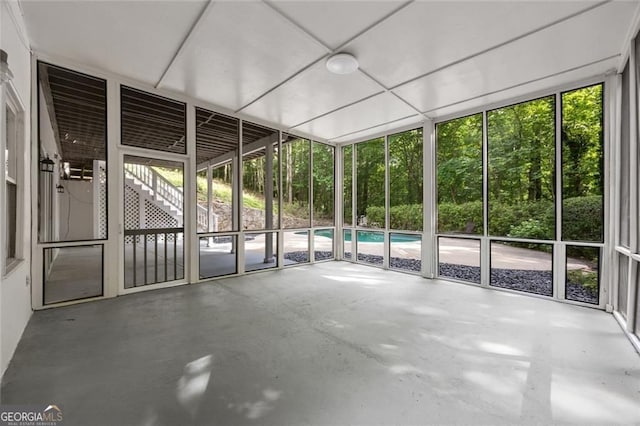 1260 Heards Ferry Rd, Sandy Springs, GA 30328 - unfurnished sunroom featuring healthy amount of natural light