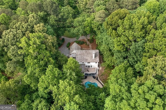 1260 Heards Ferry Rd, Sandy Springs, GA 30328 - view of property location with a forest and a pool